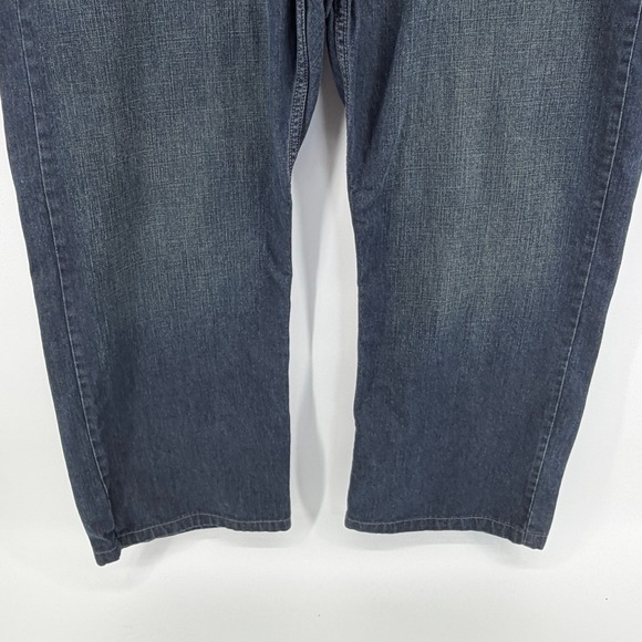 Levi Strauss 569 Loose Straight Dark Wash Denim Jeans Men's W44 L32 Red‎ Tag - Picture 3 of 12